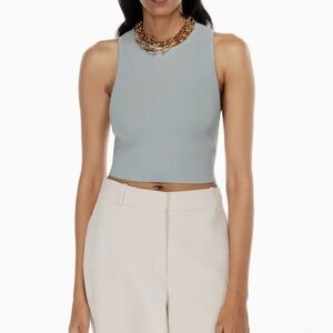 Babaton Sculpt Knit Racer Cropped Tank